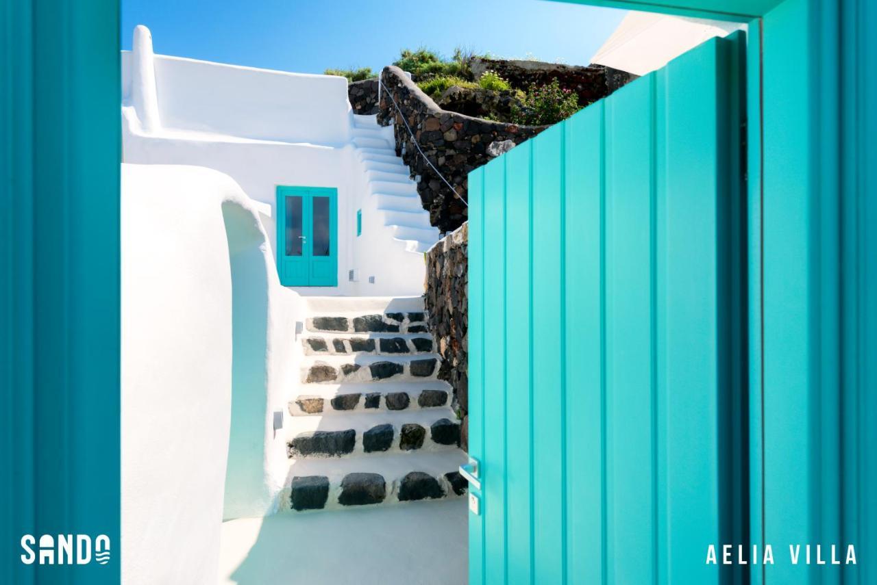 Sando Traditional Cave Villas With Jacuzzi And Sea View Vourvoulos Exterior photo