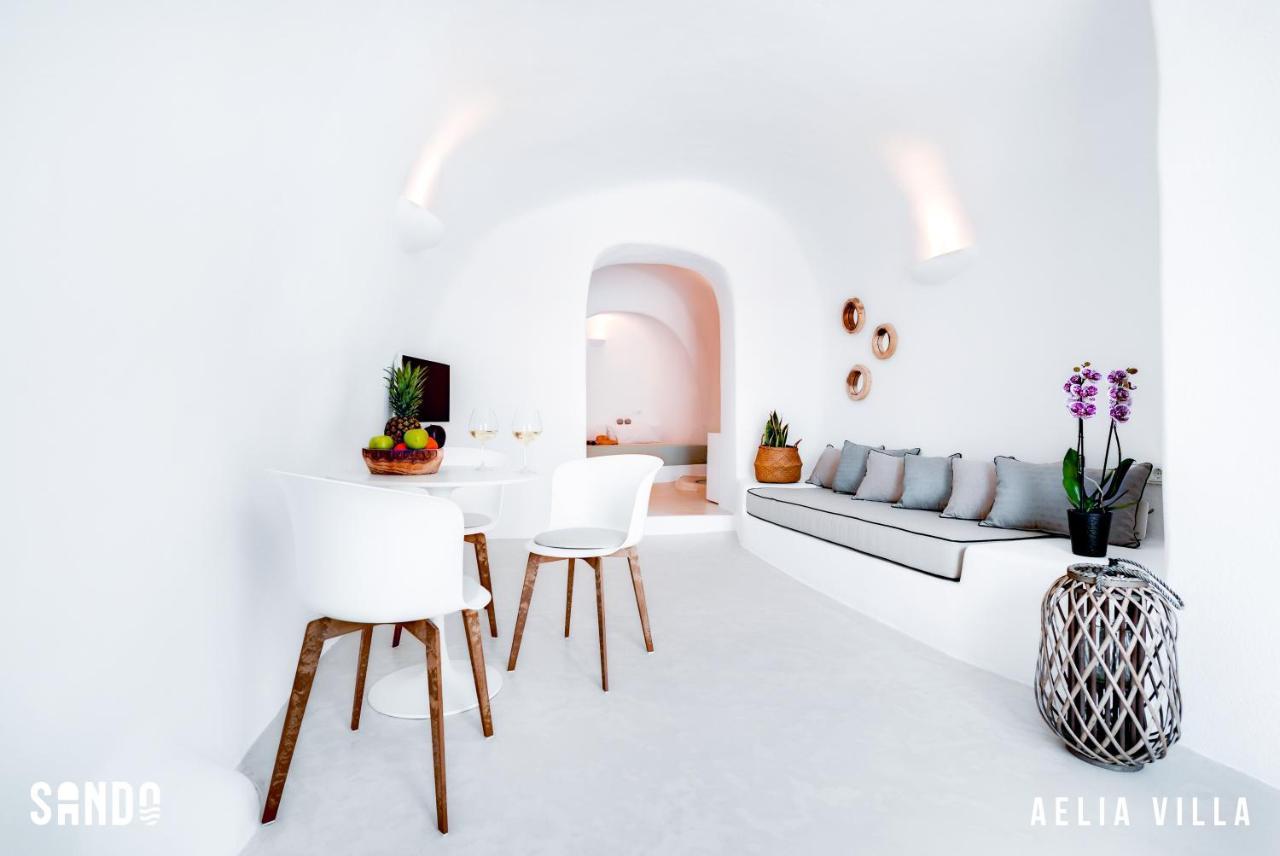 Sando Traditional Cave Villas With Jacuzzi And Sea View Vourvoulos Exterior photo