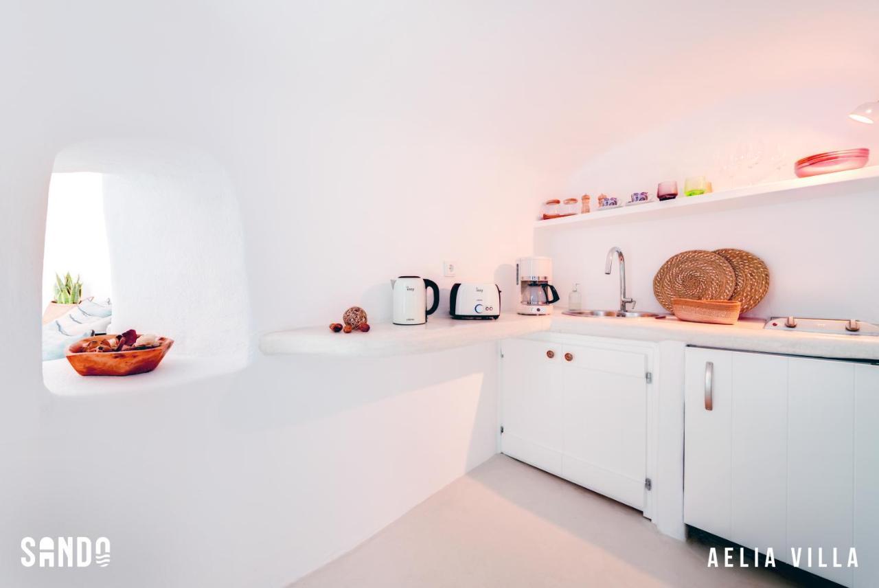 Sando Traditional Cave Villas With Jacuzzi And Sea View Vourvoulos Exterior photo